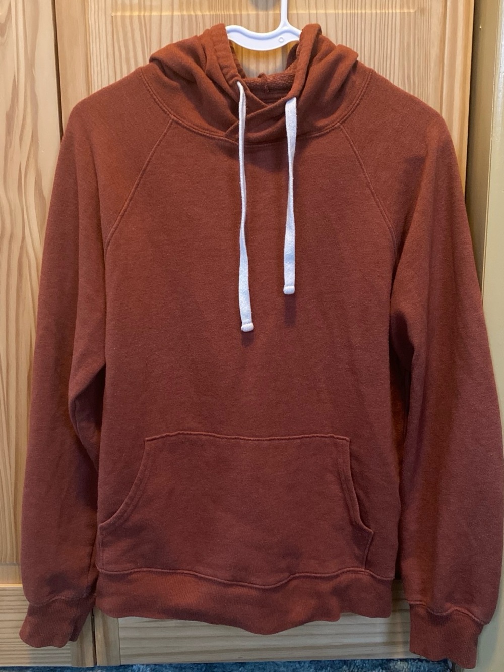 SO Rust Orange Hooded Pullover Sweatshirt